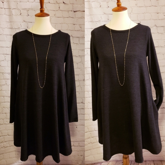 Sweater Brushed Shift Dress - Picture 2 of 2
